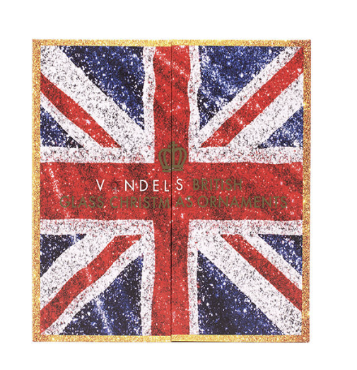 Vondels Glazen Ornamenten Britse Iconen – Middelgrote Set van 6