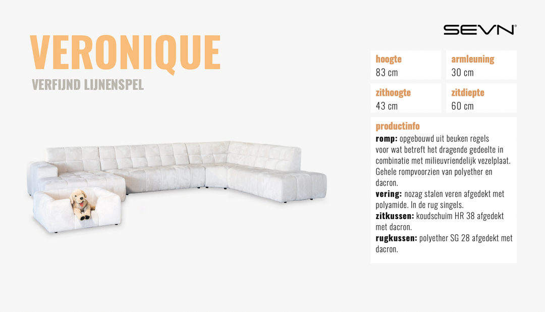 SEVN Veronique – Modulaire Design Bank Populairste Opstellingen