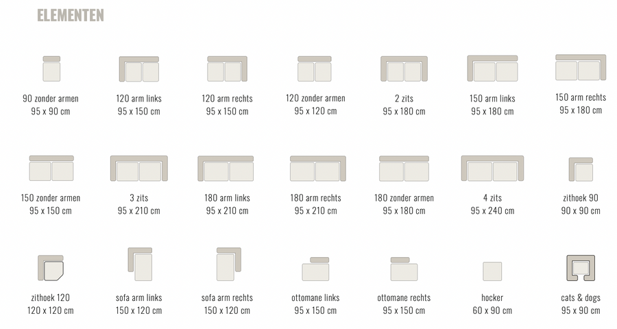 Veronique Design Bank – Kies je opstelling
