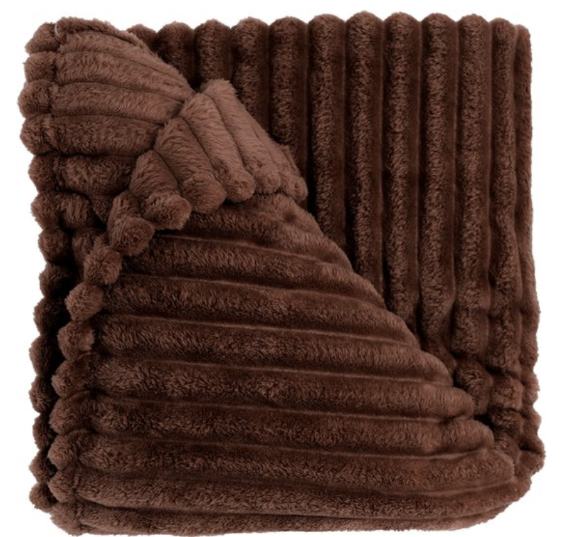 Luxe Polly Bontplaid – Zachte Rib Deken