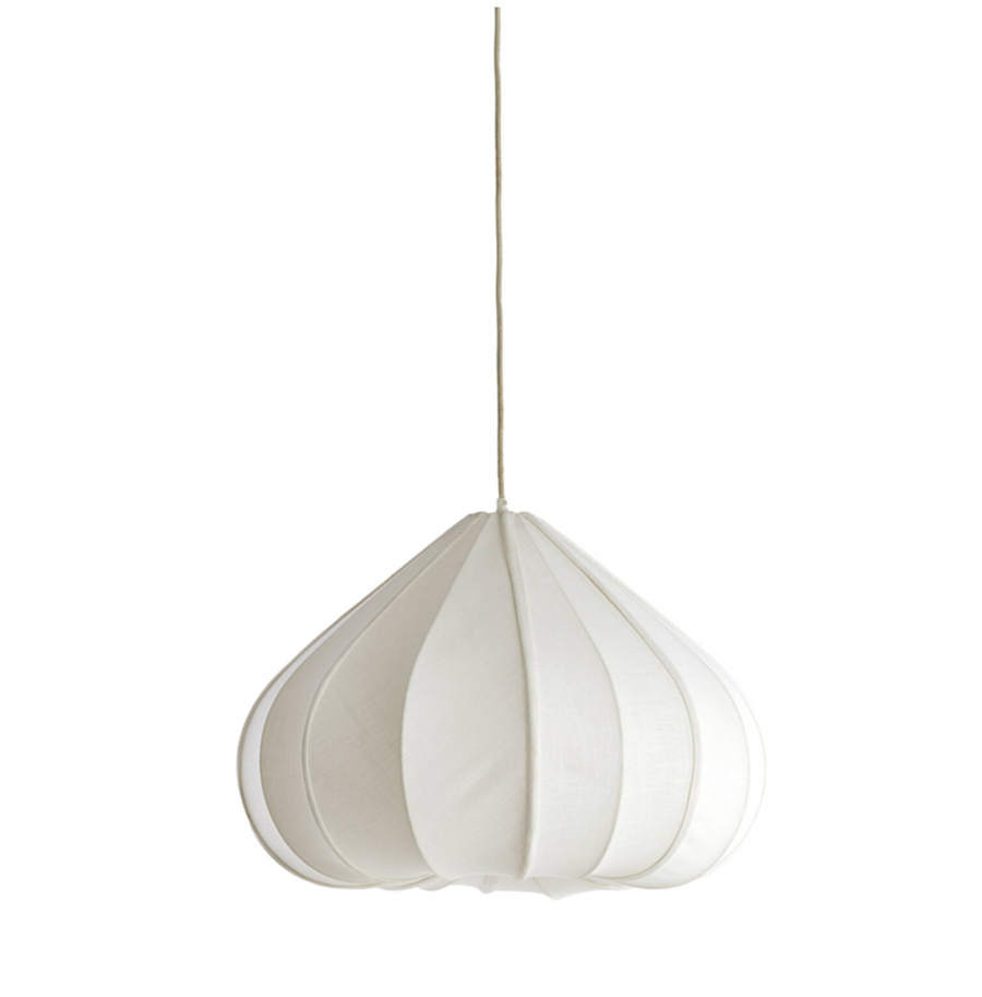 Light en Living Hanglamp ZUBEDA crème wit