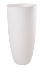 Shining Curvy Pot XL LED Bloempot Wit aanzicht