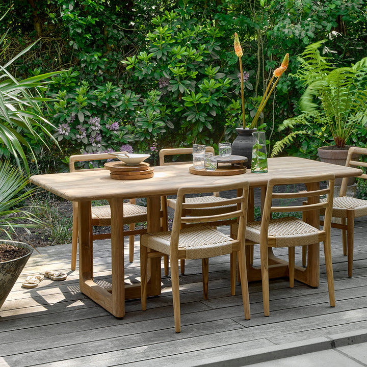 Primavera teakhouten bartafel buiten
