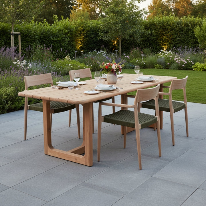 Primavera teakhouten bartafel buiten