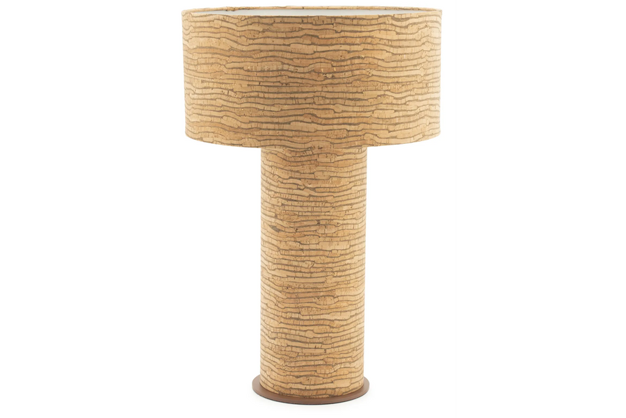 By-Boo Kura Tafellamp – Kurk & Metaal (57 cm)