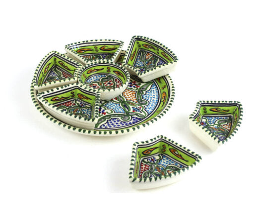 Tunesische Tapas Set Rond XL – Modern Design & Hoogwaardig Keramiek