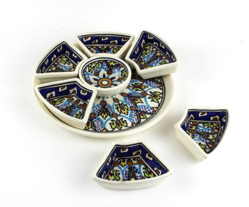 Tunesische Tapas Set Rond XL – Modern Design & Hoogwaardig Keramiek
