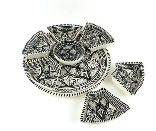 Tapas Set Rond XL – Stijlvolle Tapasschaal | Modern Design & Hoogwaardig Keramiek