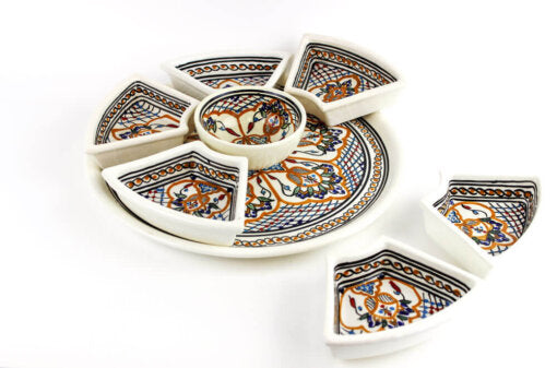 Tapas Set Rond XL – Stijlvolle Tapasschaal | Modern Design & Hoogwaardig Keramiek