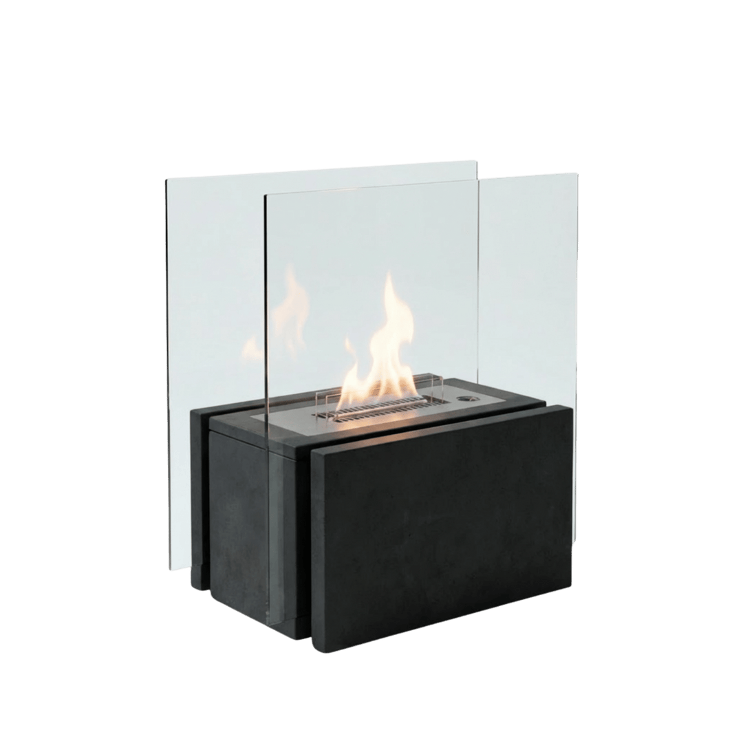 Tenderflame Freestanding Black vrijstaande buitenhaard zwart betonlook