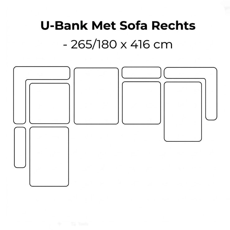 SEVN Matthieu – Modulaire Design Bank populairste opstellingen