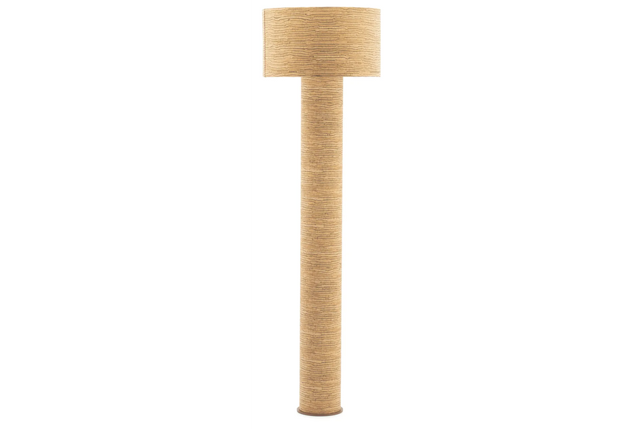 By-Boo Kura Vloerlamp – Kurk & Metaal (155 cm)
