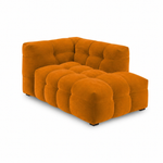 Velvet Chaise Longue – Luxe Ronde Design Ligbank | Royal Peach