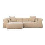 Dutchbone Hodge bank chaise longue links beige