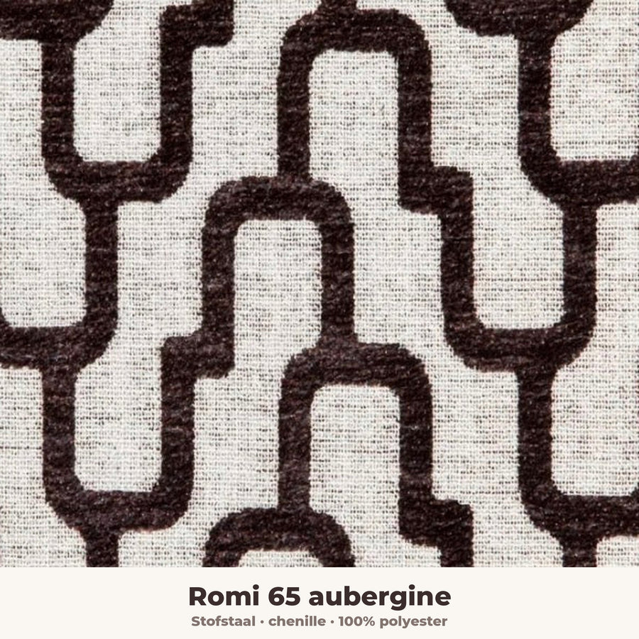 Stofstaal Romi 65 aubergine
