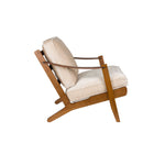 Detail van het houten frame van de Washington fauteuil