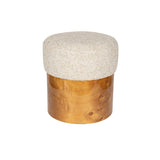 Kruk Bouclé Beige 40 x 44 cm – Dutchbone Burlin
