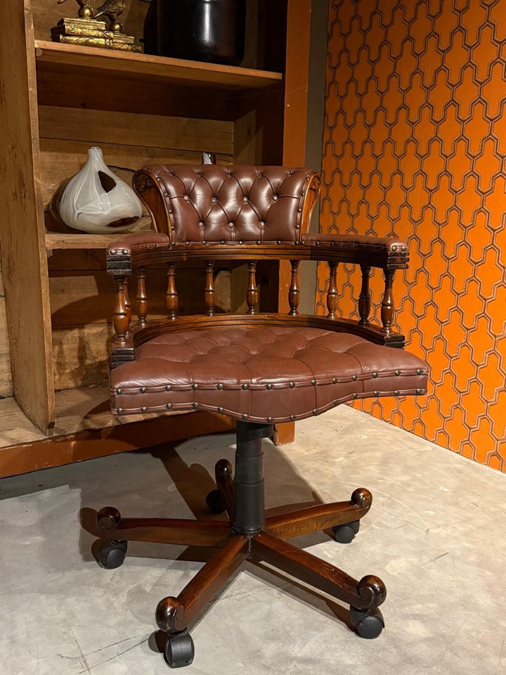 Klassieke Engelse Chesterfield - Bureaustoel