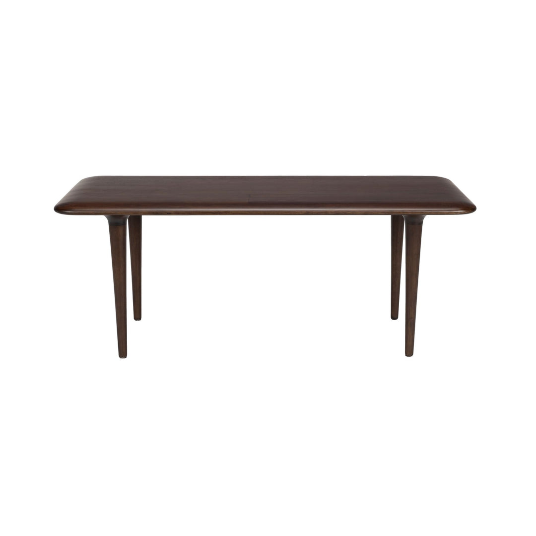 Smalle houten salontafel walnootkleur 85 cm – Dutchbone Elroy