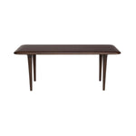 Smalle houten salontafel walnootkleur 85 cm – Dutchbone Elroy