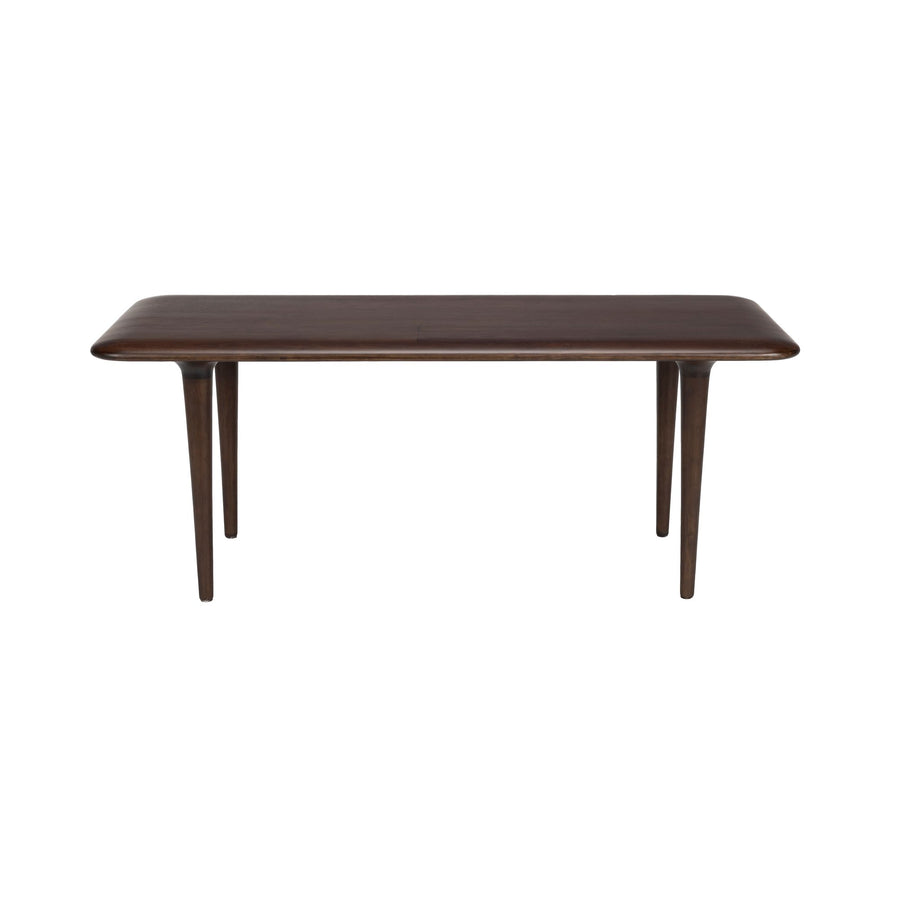 Smalle houten salontafel walnootkleur 85 cm – Dutchbone Elroy