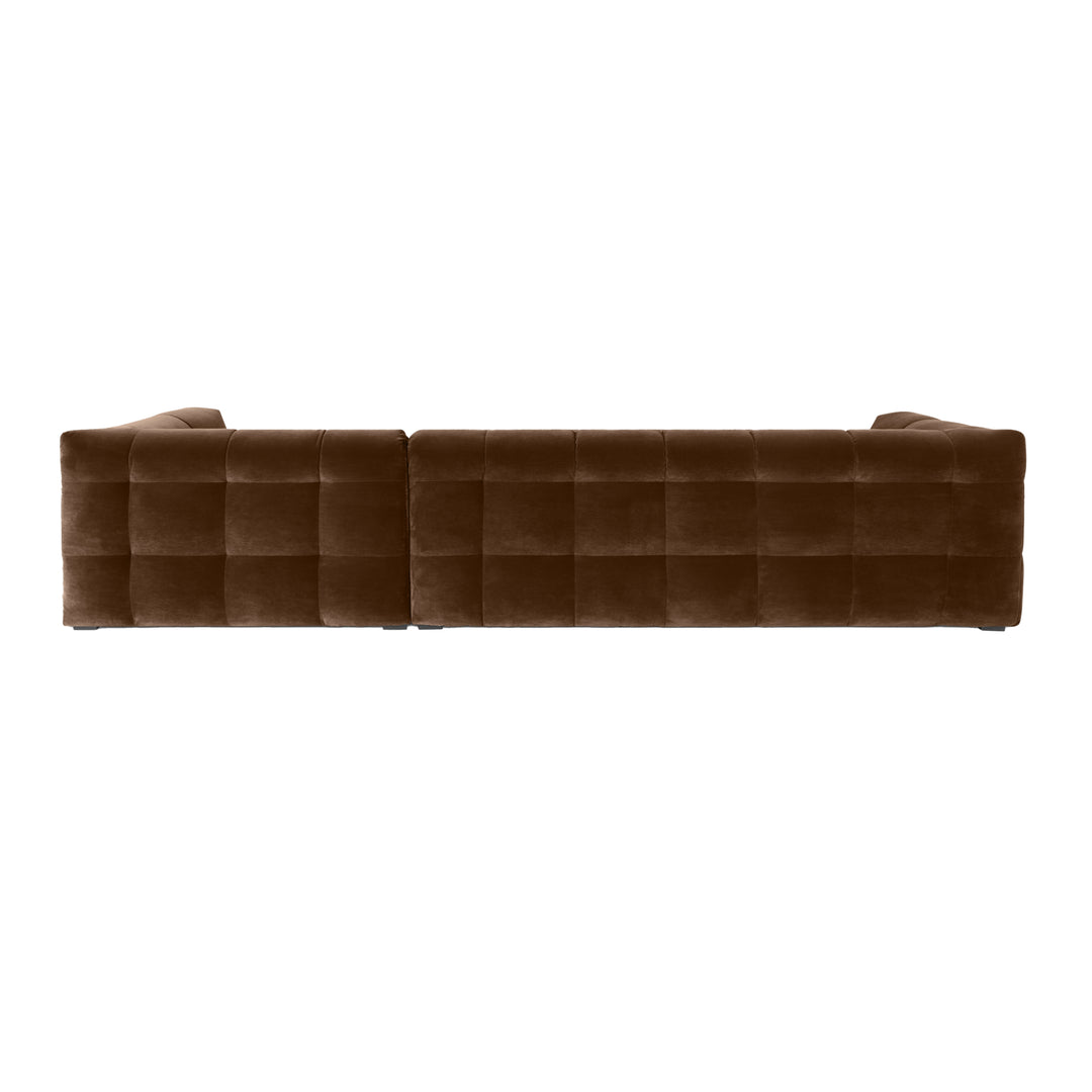 Bubbel Hoekbank Velvet – Luxe Organische Designbank Royal 108 wood