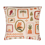 Tropische lente Leopard Sierkussen 45x45 cm – Bohemian Jungle Design