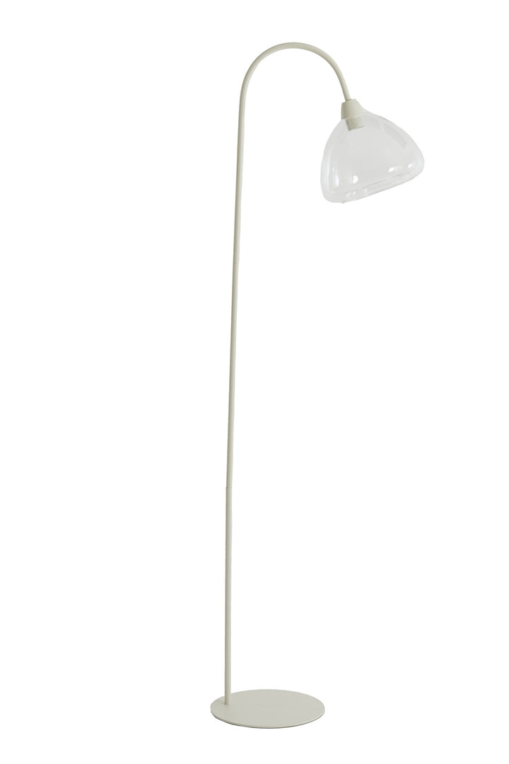 Light & Living Vloerlamp Bisho Crème