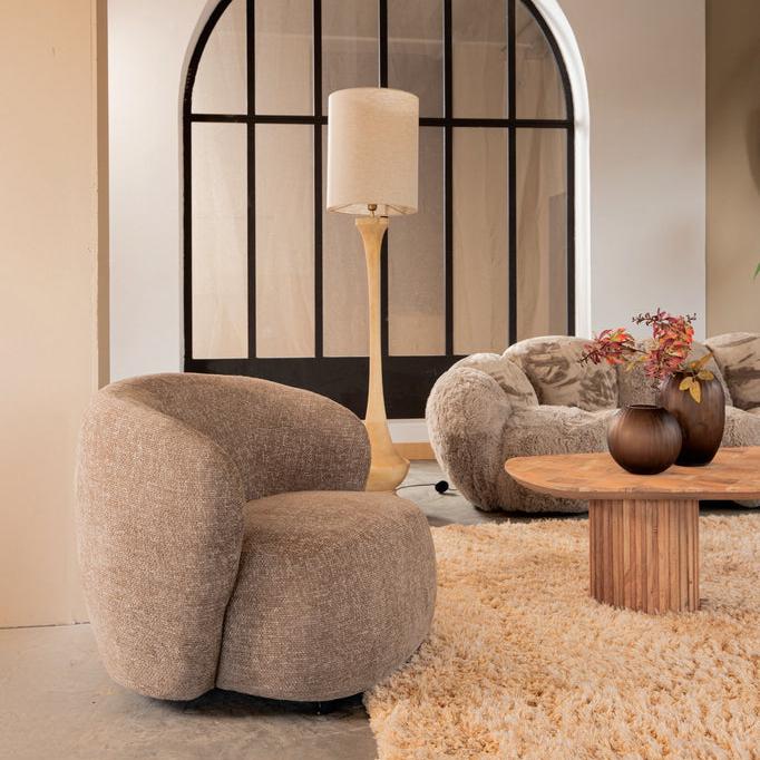 Aphrodite Taupe Fauteuil legacy 3 mink PTMD