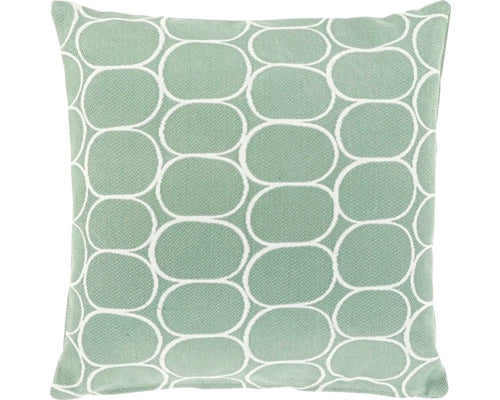 Buitenkussen geometrisch patroon 45x45cm blauw