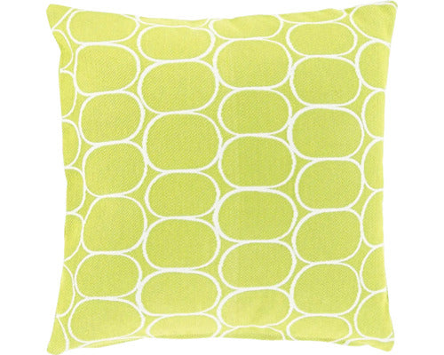 Buitenkussen geometrisch patroon 45x45cm saliegroen