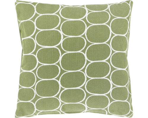 Buitenkussen geometrisch patroon 45x45cm olijfgroen