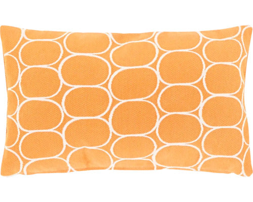 Buitenkussen geometrisch patroon 30x50cm oranje
