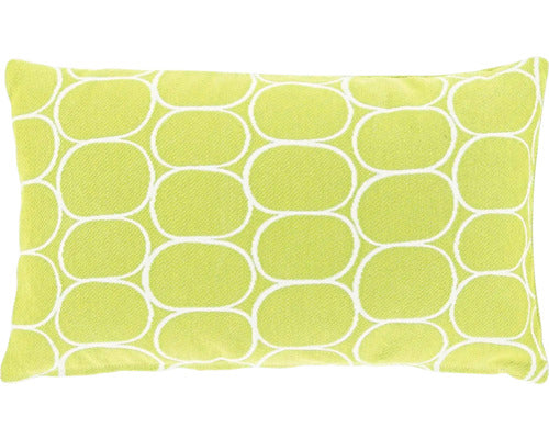 Buitenkussen geometrisch patroon 30x50cm lichtgroen