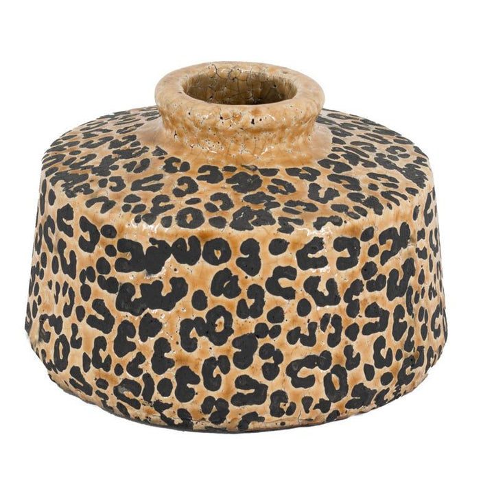 Panter Vaas Keramiek – Retro Luipaard Vaas 20 cm