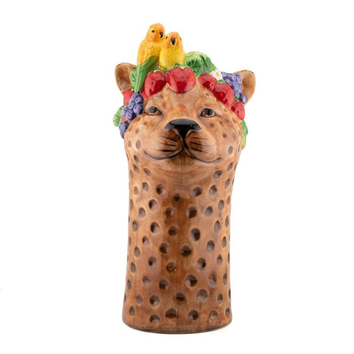 Luipaard Vaas Keramiek – Tropische Panter Vaas (S & L)