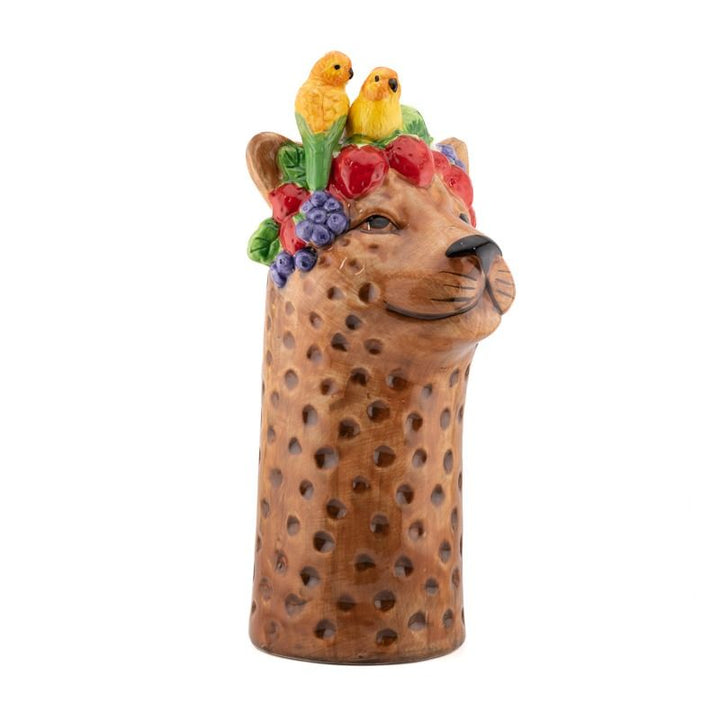 Luipaard Vaas Keramiek – Tropische Panter Vaas (S & L)