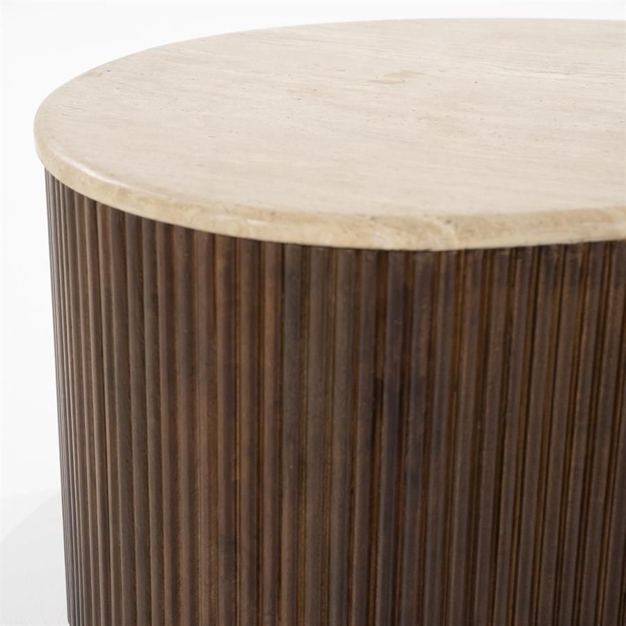 Eleonora Salontafel Mari - 129x84x36 cm - bruin