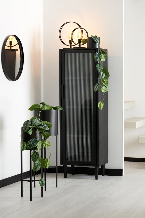 Light & Living Tafellamp Rudra Mat Zwart L