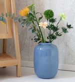 Artic vaas blauwgrijs – Mondgeblazen glazen design Ø21/25 cm