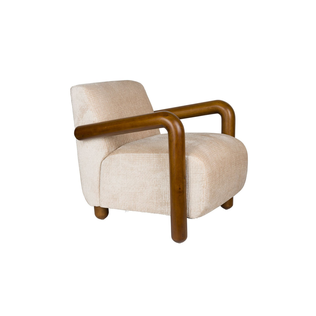 Compacte fauteuil met armleuningen 73 cm – Dutchbone Robinson