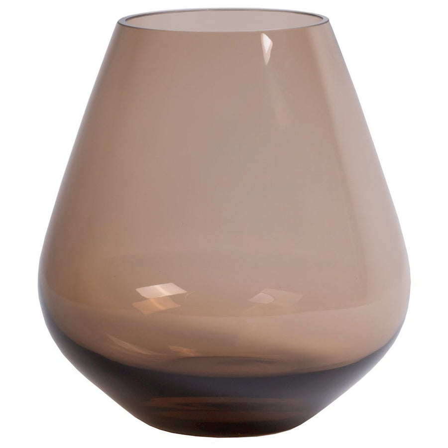 Vaas Tasman Taupe – Stijlvolle Glas Vaas in Taupe voor Moderne Interieurs