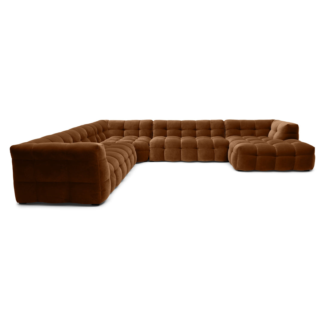 Velvet U-Bank – Luxe Modulaire Zithoek | Royal wood