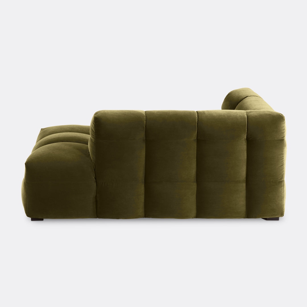Velvet Chaise Longue – Luxe Ronde Design Ligbank | Royal Forest