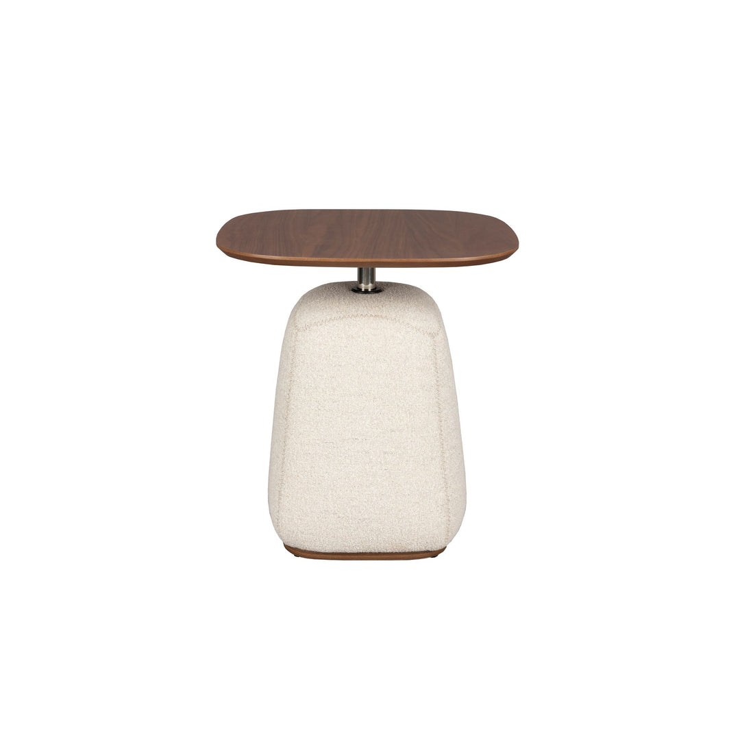 Vierkante witte bijzettafel 48 x 48 cm – Dutchbone Shelly