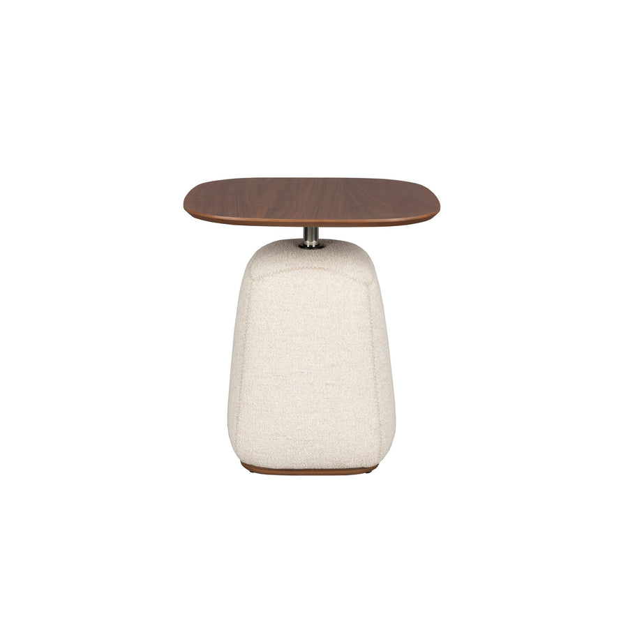 Vierkante witte bijzettafel 48 x 48 cm – Dutchbone Shelly