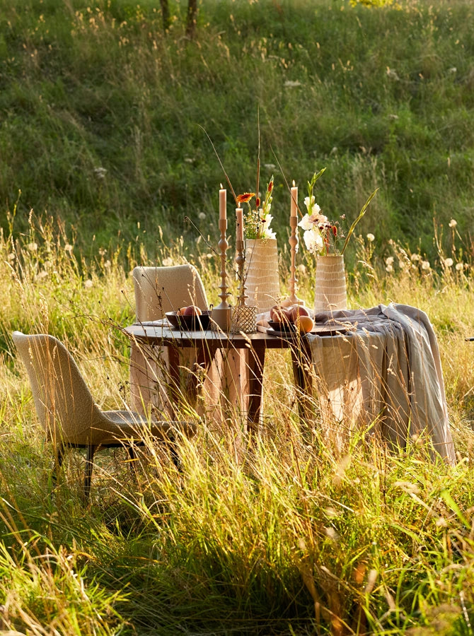 Light & Living Eettafel Quenza Mangohout Naturel Ø140cm