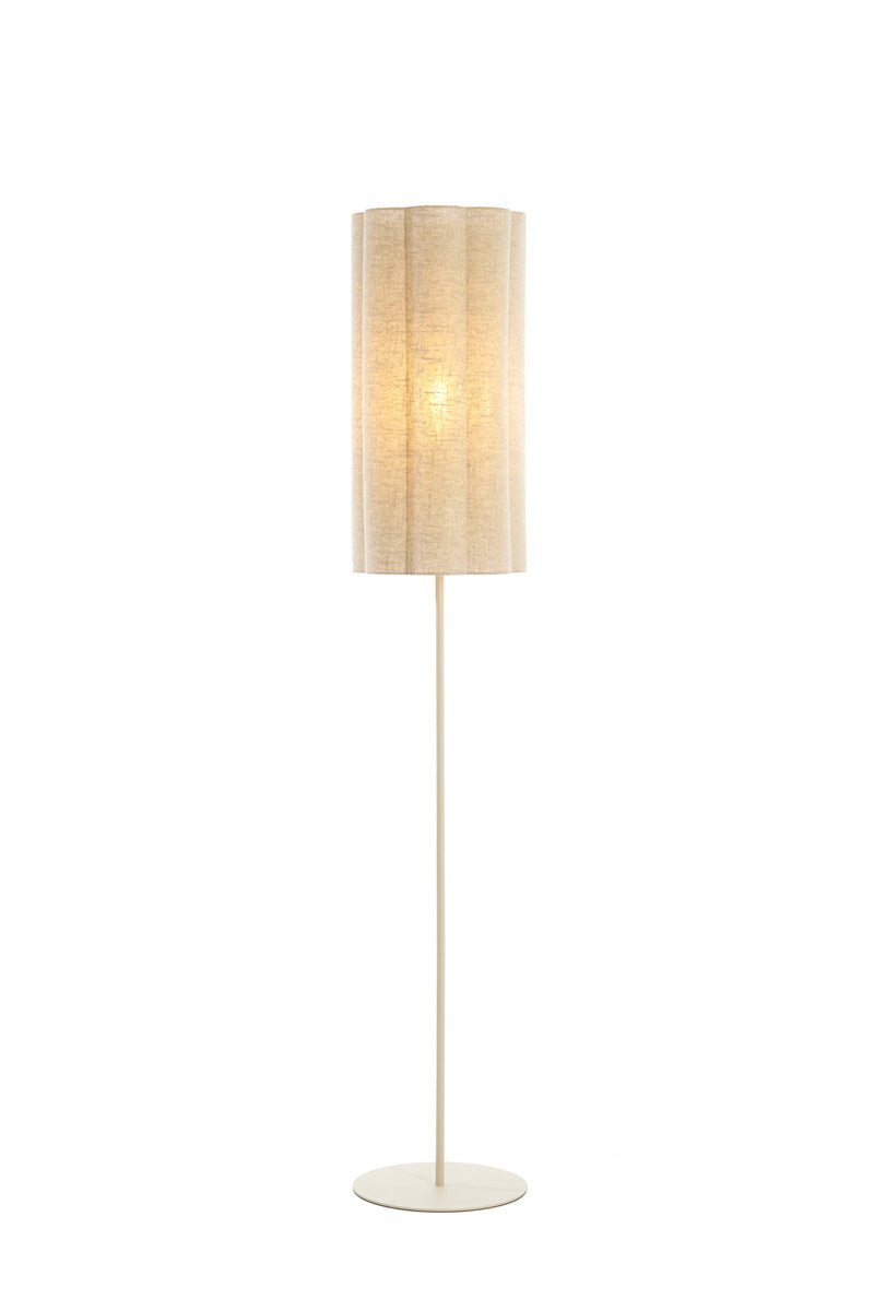 Light & Living Vloerlamp Fringe Naturel/Crème
