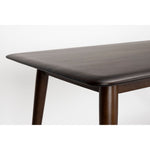 Eettafel Elroy 180 x 80 cm van opzij gezien