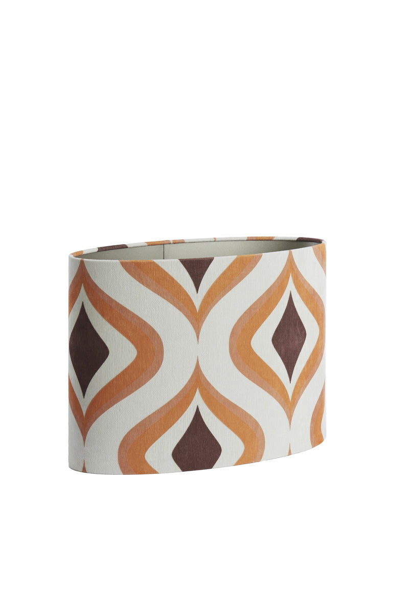 Light & Living Lampenkap Cookie Ovaal Bruin